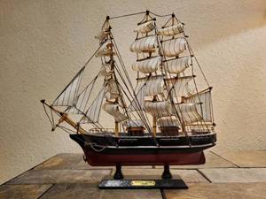 lot 75 image: Cutty Sark 1869 Music Box Model Ship