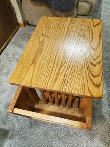 lot 77 image: Pair Of Wood End tables