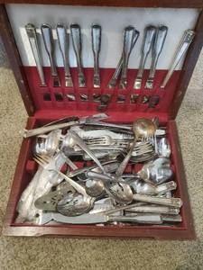 lot 81 image: Collection Of Plated Flatware