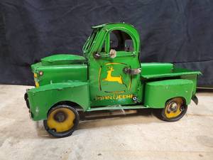 New Handmade Recycled Metal John Deere Truck