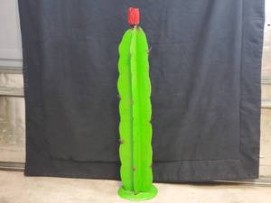 New Large Handmade Recycled Metal Cactus