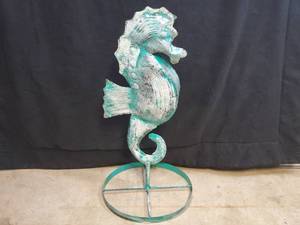 New Handmade Recycled Metal Seahorse