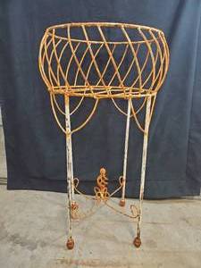 New Large Handmade Recycled Metal Planter Stand