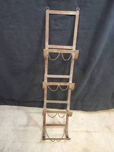 New Handmade Recycled Metal Wine Rack  Rolled Towel Holder