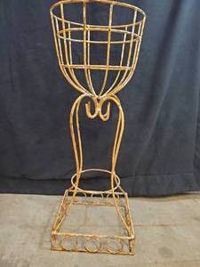 New Handmade Recycled Metal Planter Stand