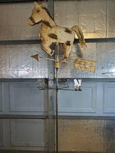 New Large Handmade Recycled Metal Horse Weathervane