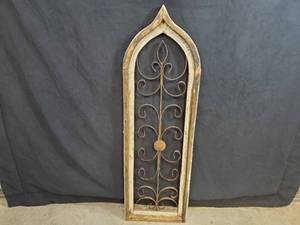 New Large Handmade Recycled Metal and Wood Shabby Chic Window