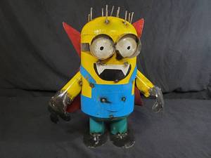 New Handmade Recycled Metal Minion