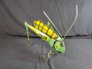 New Handmade Recycled Metal Grasshopper  Cricket
