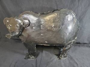 New Handmade Recycled Metal Bear