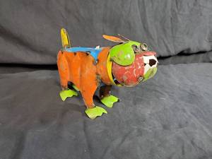 New Handmade Recycled Metal Bulldog