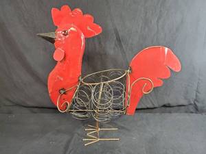 New Handmade Recycled Metal Hen  Chicken Planter