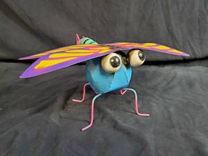 New Handmade Recycled Metal Dragonfly