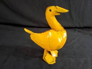 New Handmade Recycled Metal Duck