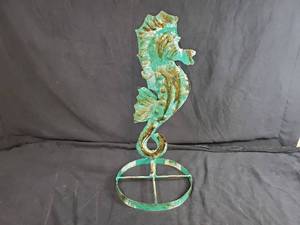 New Handmade Recycled Metal Seahorse
