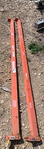 lot 1408 image: Two 9 Ft Teardrop Cross Beams