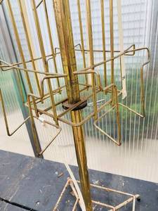 lot 58 image: Two Brass Colored metal card displays