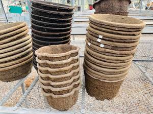 lot 86 image: Assorted Sizes and Shapes of Corrugated Pot Inserts