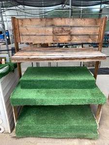 lot 103 image: Wood Display Rack