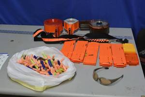 lot 99 image: Nerf gun accessories