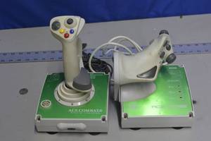 lot 164 image: Hori Ace Combat 6 Flight Stick controllers