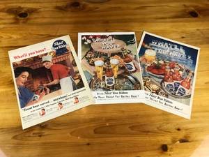 lot 14 image: Misc. Beer Magazine Ads