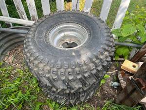 lot 92 image: Pair of ATV Wheels