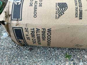 lot 100 image: Woodgrain Finish Aluminum Trim Coil