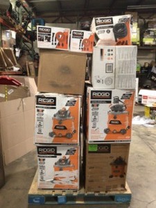 Mix Lot of Ridgid Shop Vacuums - Various Models and Conditions - Review all pictures