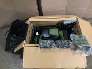 Green Machine 62V Brushless 22 in. Electric Cordless Battery Self- Propelled Lawn Mower with 2 4.0 Ah Batteries and Charger - Open Box - Review all pictures