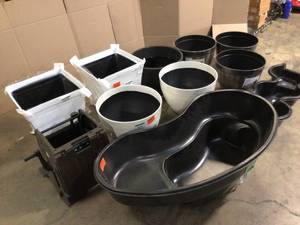 Mix Lot of Planting Containers - Various Colors and Sizes - Review all pictures