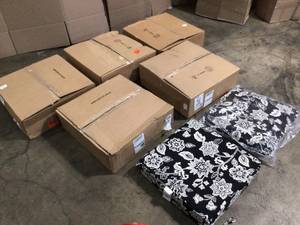 Mix Lot of Black and White Patio Chair Cushions - Review all pictures