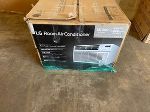 LG Electronics 18,000 BTU 230208-Volt Window Air Conditioner LW1816ER with ENERGY STAR and Remote in White