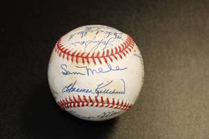 1965 Minnesota Twins Autograph Team Ball w 1965 World Series Program. JSA COA #XX04247