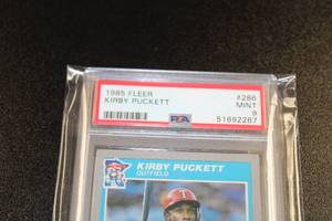 1985 Fleer Kirby Puckett Rookie Card #286 PSA 9  Very Hard Grade