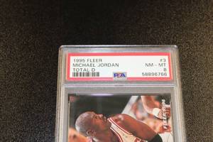 1995-96 Fleer Total D Michael Jordan #3 PSA 8