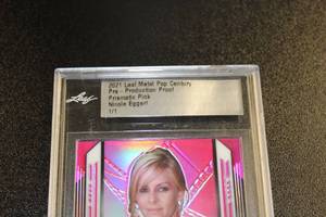 2021 Leaf Metal Pop Century Prismatic Pink Nicole Eggert 11  Only 1 Exist