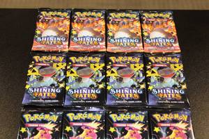 Pokemon Sword & Shield Shining Fates Unopened Pack Lot  16 Unopened Packs