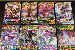 Pokemon Sword & Shield Variety Unopened Pack Lot  12 Different S&S Unopened Packs
