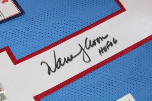 Warren Moon Jersey Autograph w Hall of Fame Inscription Tristar COA #8226625