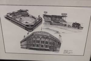 Framed Ebbets Field Art Print