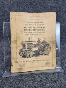 Massey Harris 44 Diesel Operator  Service Manual