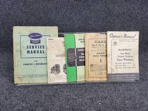 Lot of (5) Vintage Manuals - John Deere, Ford, Chelsea, Case and IH