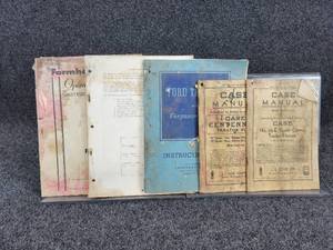 Lot of (5) Vintage Manuals - Case, Farmhand, Oliver and Ford