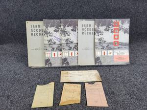 Vintage Truman, MN Farmers Elevator Co. Farm Accounting Record Books, Railroad Freight Receipt from 1873 (Madelia MN)  and More