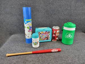 Lot of Collectibles - Pioneer Seed Cooler, Twins Mini-Bat, Lunchbox and More