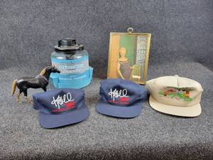 Vintage Glass Devilbiss Vaporizer (no cord), Vintage unused frame, Kent Hrbek Hats and More
