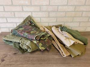 Lot of Vintage Military Shirts and Pants