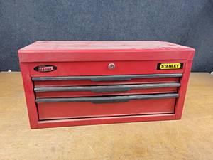Stanley 3-Drawer Metal Tool Chest - About 23.5 x 11.5 x 10