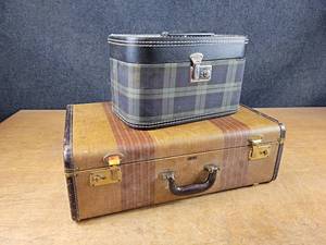 Pair of Vintage Suitcases - NO SHIPPING